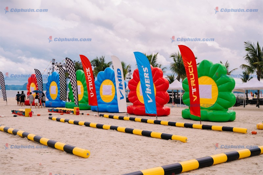 Kích thước cờ phướn bãi biển (beach flag)