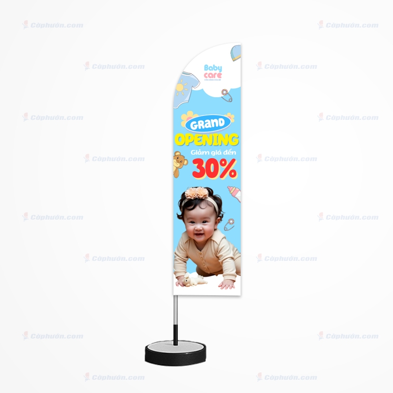 Cờ phướn cánh buồm cho sự kiện khai trương