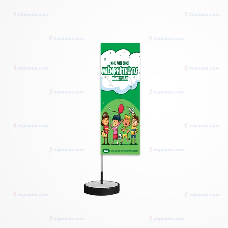 Cờ phướn chữ nhật cho khu vui chơi – giải trí