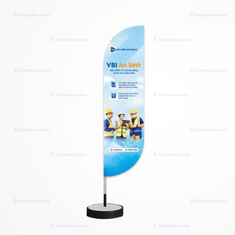 Cờ phướn giọt nước ngành bảo hiểm tài chính