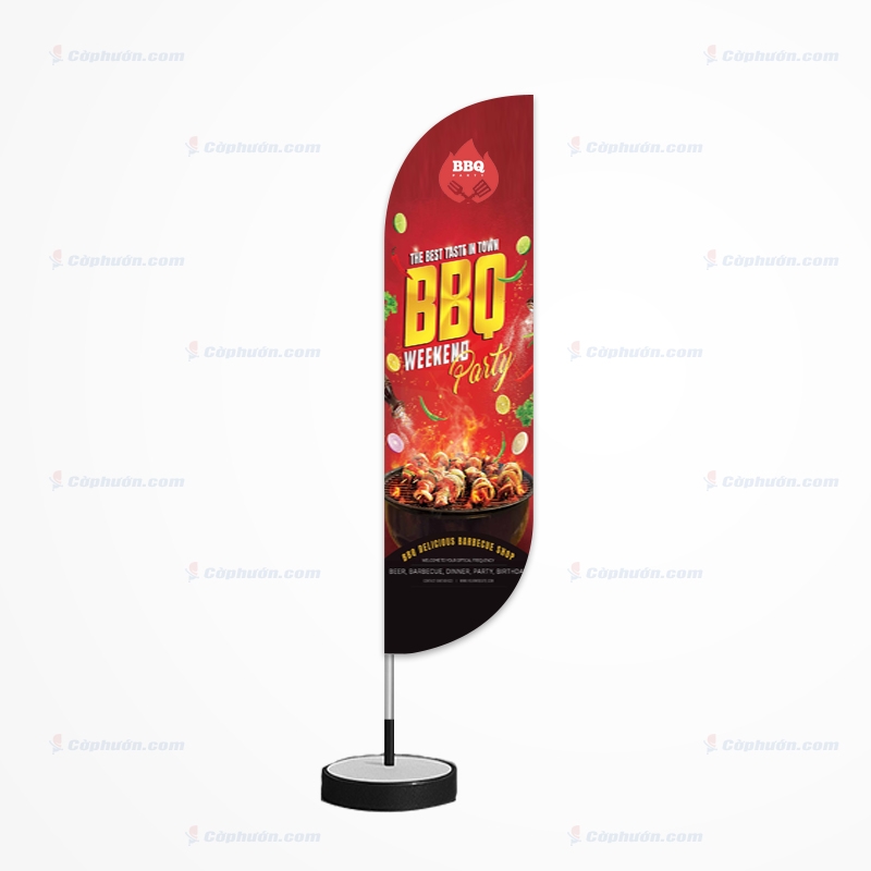 Cờ phướn giọt nước nhà hàng nướng BBQ